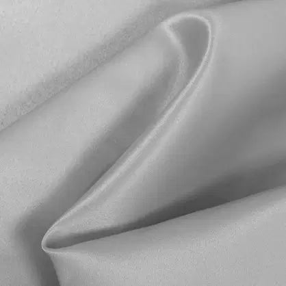 Satin Luxe Signature Skirt - Silver