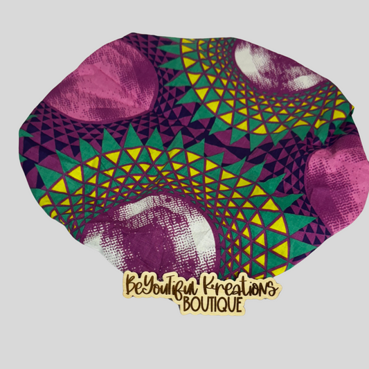 Imani Jewel Satin-Lined Ankara Bonnet -Regular