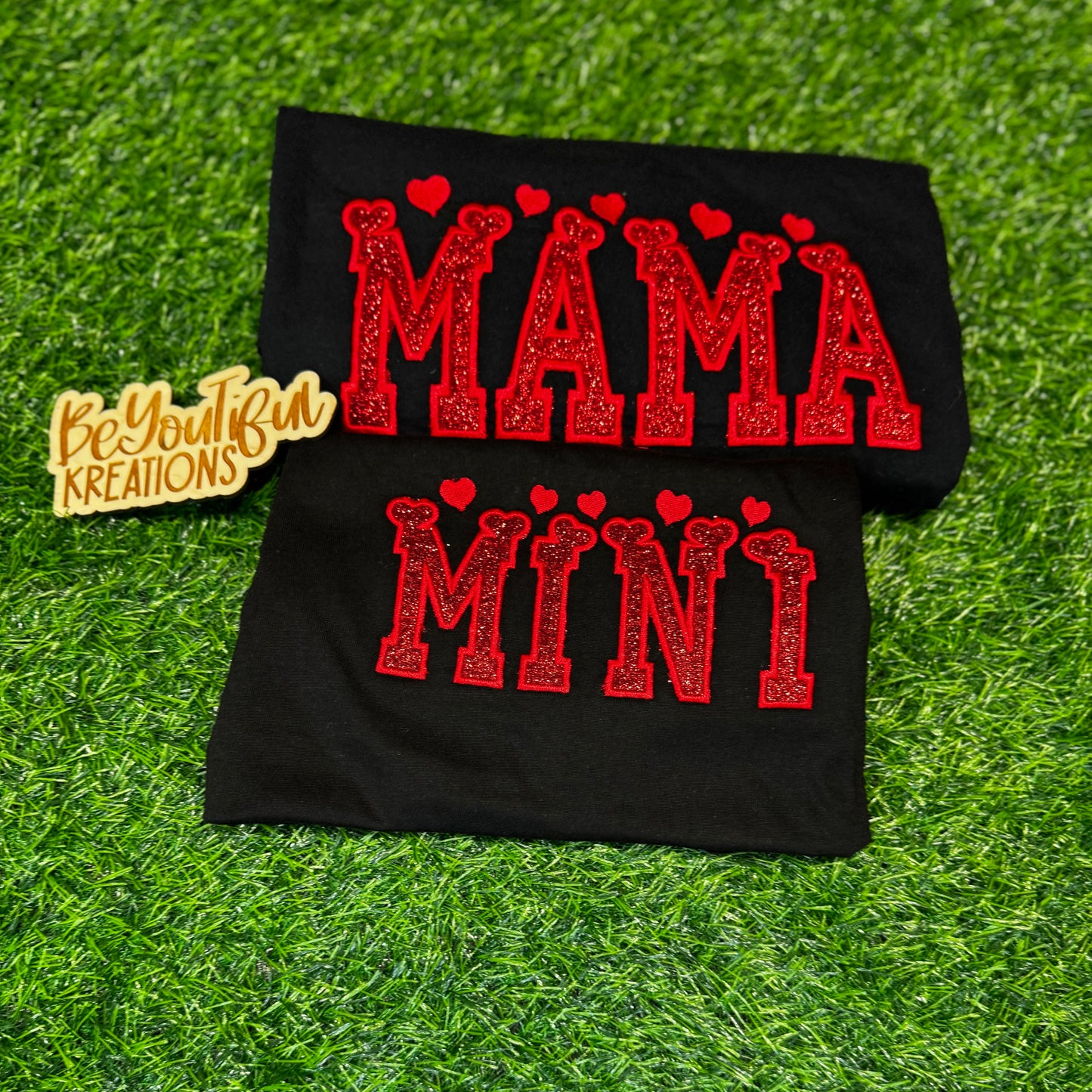 Mama & Mini Glitter Embroidered Tee Set