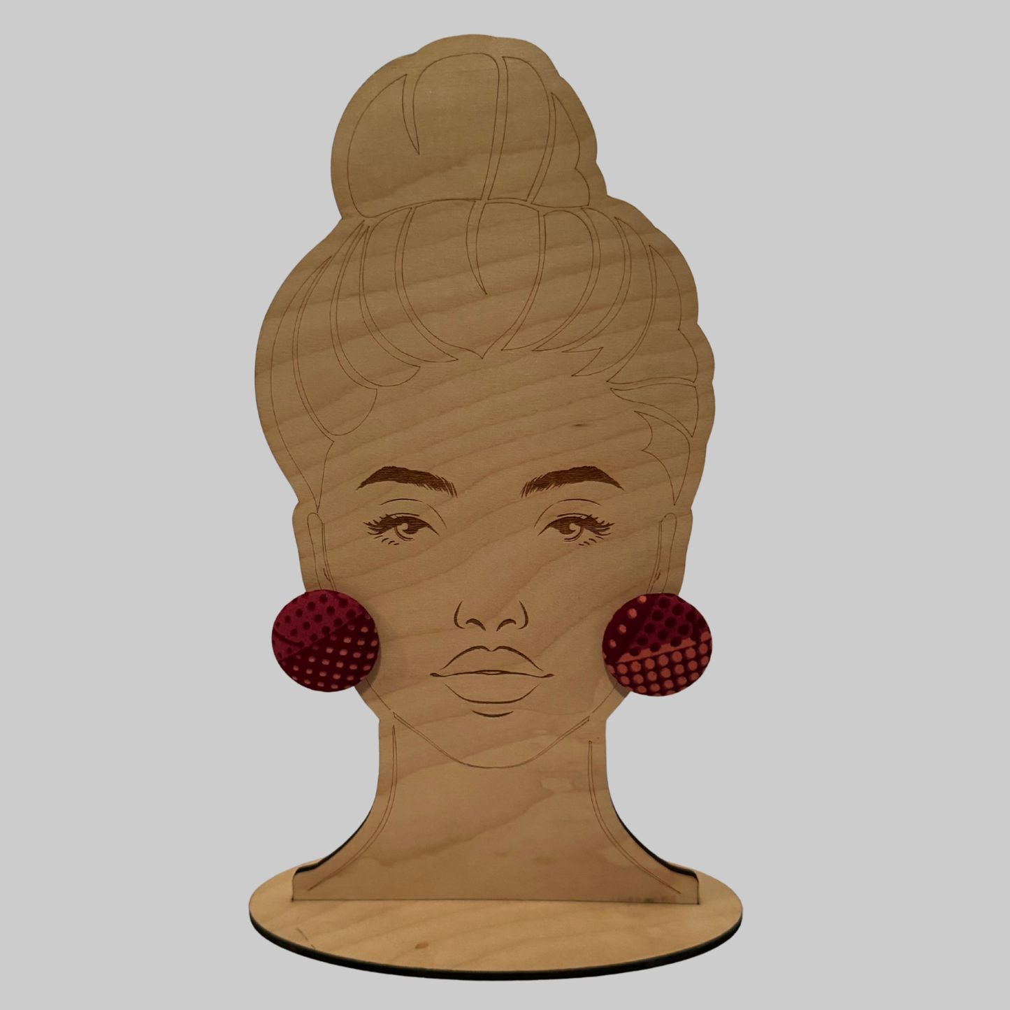 Cute As a Button — Ankara Button Earrings