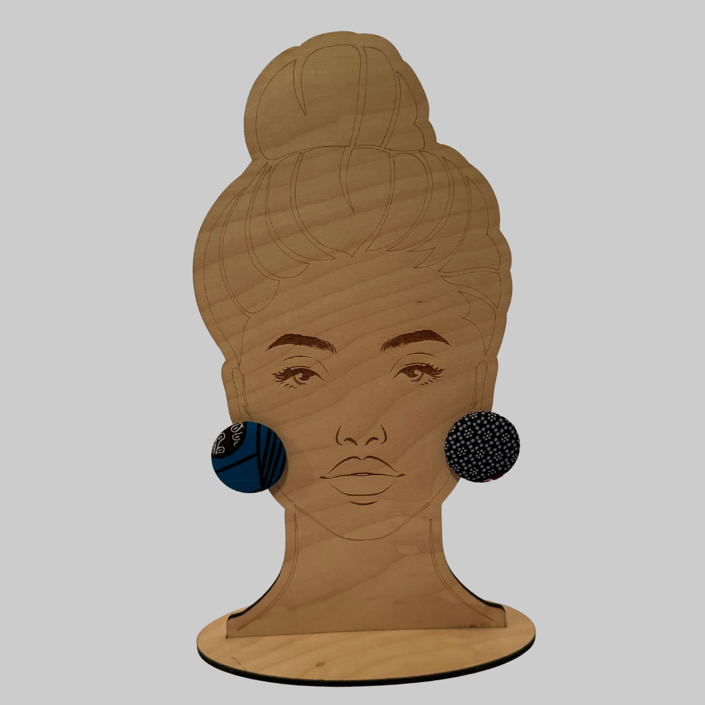 Cute As a Button — Ankara Button Earrings