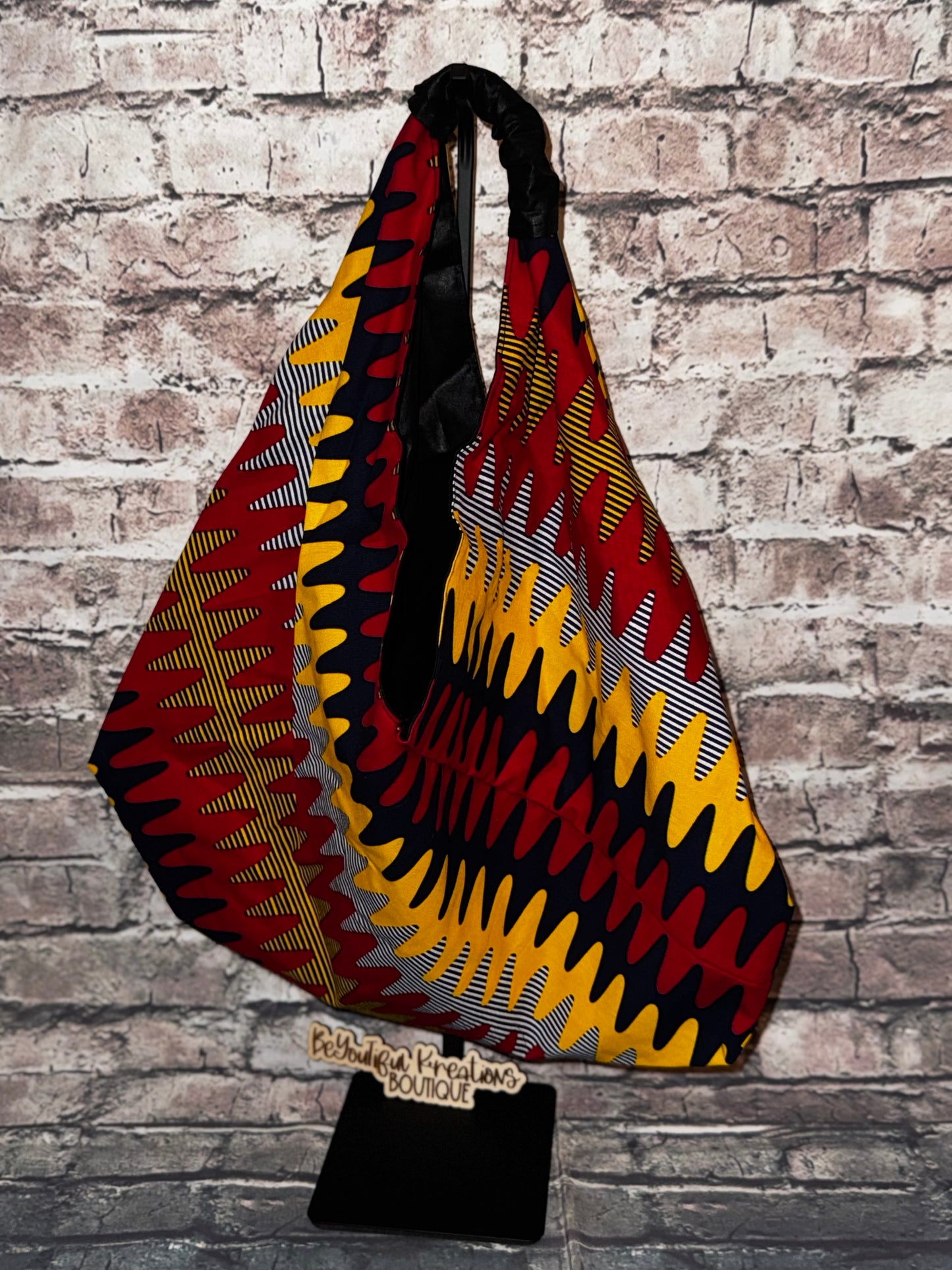 Crowned in Culture Ankara Knot Bag