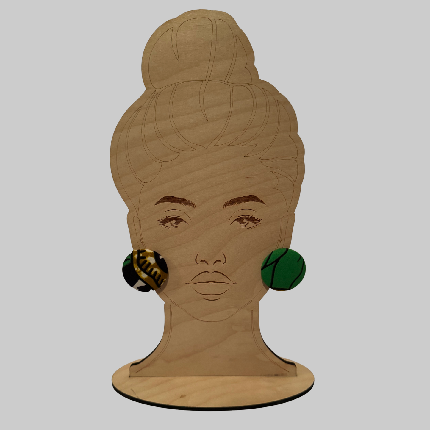 Cute As a Button — Ankara Button Earrings