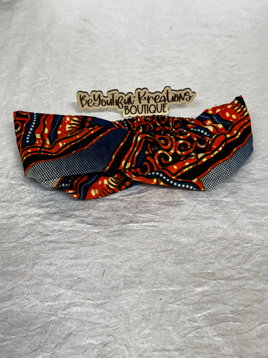 “Fire Flow” Ankara Twist Headband