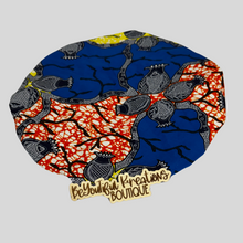Load image into Gallery viewer, Ayo Bloom Satin-Lined Ankara Bonnet - Regular
