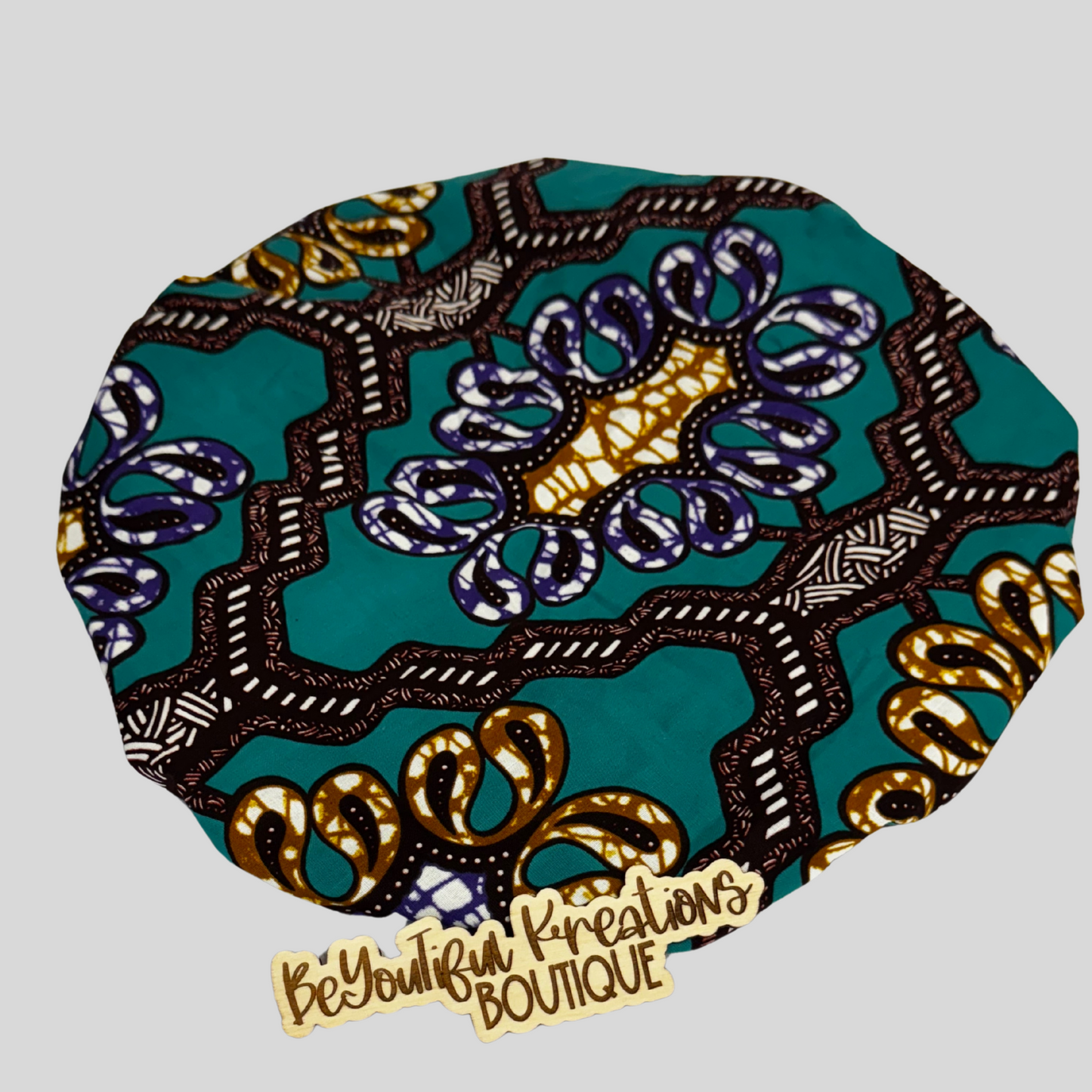 Nia Grace Satin-Lined Ankara Bonnet - Regular