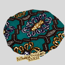 Load image into Gallery viewer, Nia Grace Satin-Lined Ankara Bonnet - Regular
