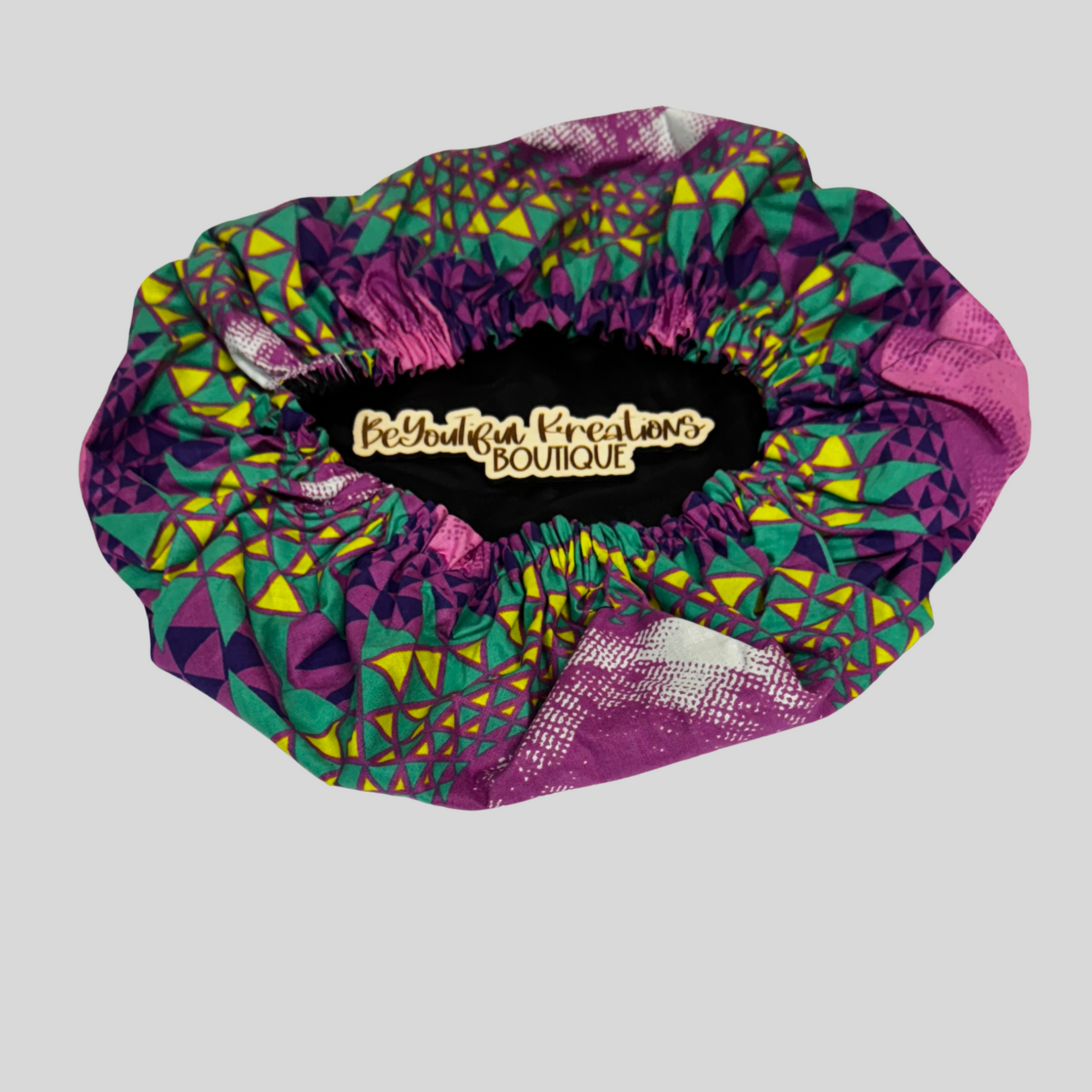 Imani Jewel Satin-Lined Ankara Bonnet -Regular