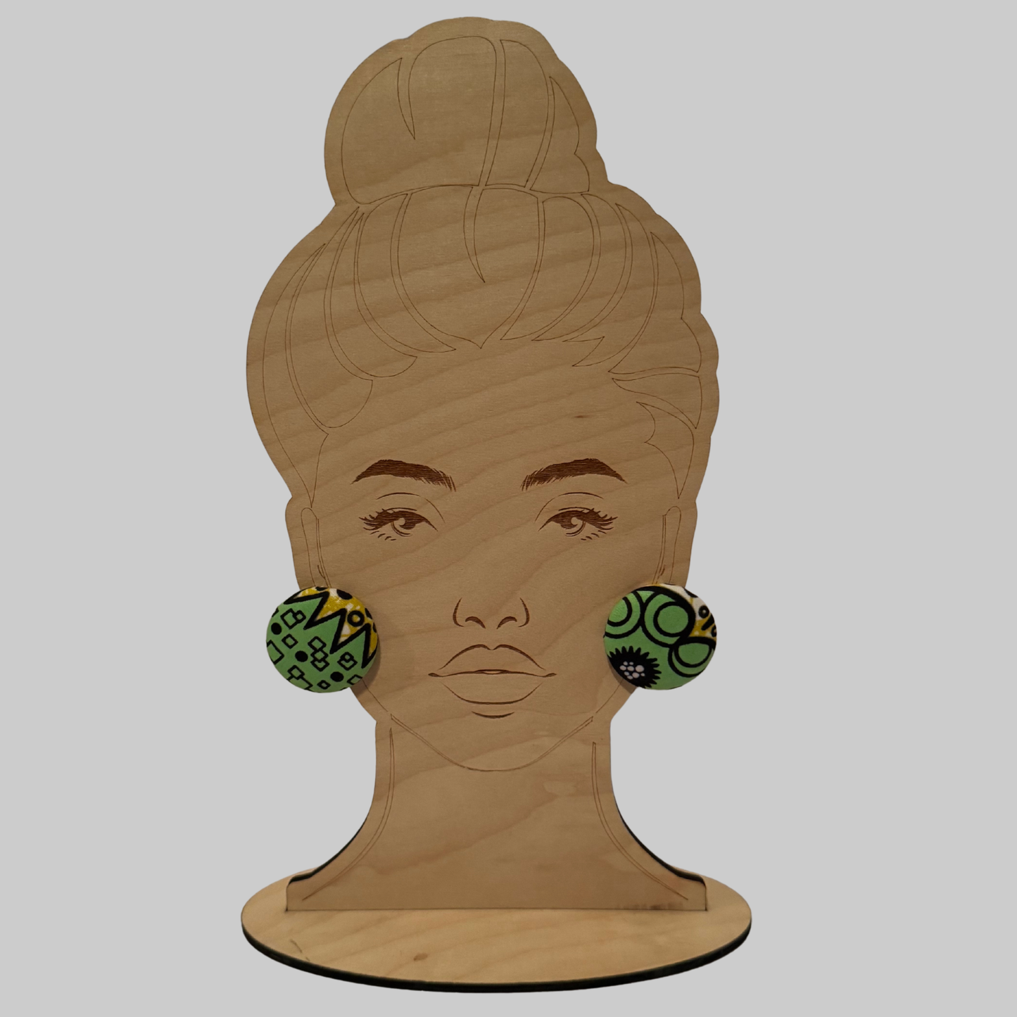 Cute As a Button — Ankara Button Earrings