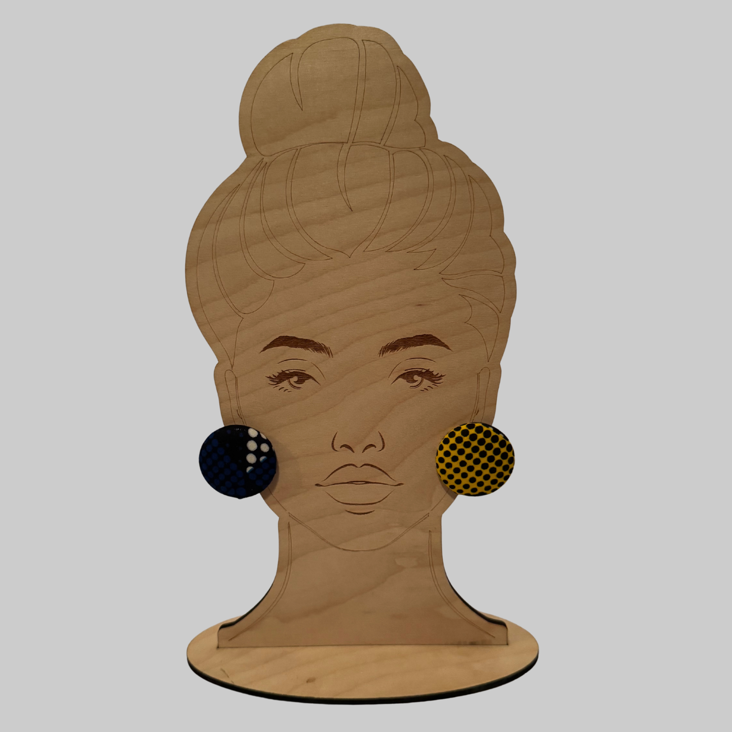Cute As a Button — Ankara Button Earrings