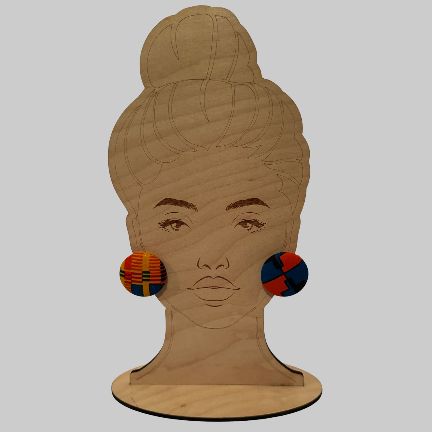 Cute As a Button — Ankara Button Earrings